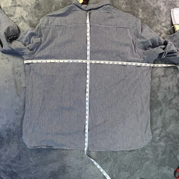 Levis Shirt Mens XXL Worker Long Sleeve Button Up Striped - Picture 6 of 9